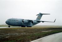 96-0005 @ CID - C-17A parked on runway 13 - by Glenn E. Chatfield