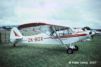 ZK-BOX @ NZMA - Ardmore Taildraggers PA18A - by Peter Lewis