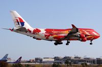 9M-MPD @ LAX - Malaysia Airlines 9M-MPD Hibiscus arriving RWY 24R.