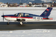 OE-KFR @ LOWS - taxiing to rwy 16 in the nice winter landscape of Salzburg - by Alexander Gerzabek