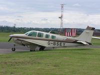 G-BSEY @ EGBE - Beech A36 Bonanza at Coventry/Baginton airport - by Simon Palmer