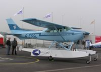 G-ESSL @ EGTB - Cessna 182R on floats at Aero Expo 2007 - by Simon Palmer