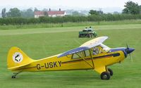 G-USKY @ XBID - Aviat A-1B Husky at Bickmarsh airfield - by Simon Palmer