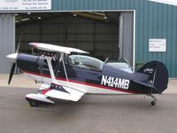 N414MB @ EGTB - Pitts S2A seen at Booker - by Simon Palmer
