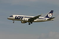 SP-LDE @ BRU - flight LO235 is descending to rwy 25L - by Daniel Vanderauwera