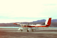 OY-ATY @ UAK - Air Greenland ice recce aircraft in Greenlandair livery. Scanned from color dia - by Palle Omark