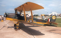 G-AJTW @ EGXJ - Tiger Moth in RAF colours as N6965 - by Simon Palmer