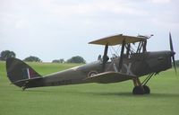 G-BYTN @ EGWN - Tiger Moth marked as N6720 at RAF Halton - by Simon Palmer