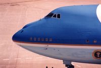 82-8000 @ CID - Close up of Air Force One from the tower - by Glenn E. Chatfield