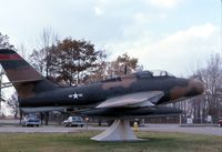 51-1797 @ SGH - F-84F mounted at the Air National Guard base - by Glenn E. Chatfield