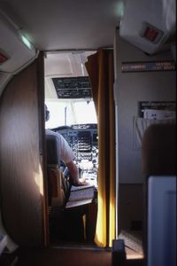 N403AS - Looking at the cockpit enroute from DFW to LAW