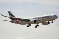A6-EAS @ VIE - Emirates A330 on final rwy 34 - by Dieter Klammer