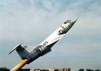 56-0754 @ FFO - F-104A outside the National Museum of the U.S. Air Force.  The number painted on the plane represents one that is currently in a museum in Pakistan. - by Glenn E. Chatfield