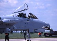 81-0964 @ DVN - A-10A taxiing out for aerial performance at the Quad Cities Air Show - by Glenn E. Chatfield