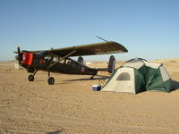 N60FG @ L90 - Camping under the wing of Broussard 214 at Ocotillo Wells - by FieryNature