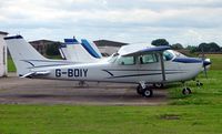 G-BOIY @ EGCF - Cessna 172N - by Terry Fletcher