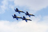 UNKNOWN @ DVN - Blue Angels at the Quad Cities Air Show - by Glenn E. Chatfield