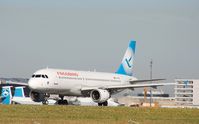 TC-FBE @ VIE - FREEBIRD A320 line up RWY 16 - by Dieter Klammer
