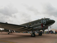 N1944A @ EGVA - Douglas DC-3-C-47A/RIAT Fairford (marked J8-B/315211) - by Ian Woodcock