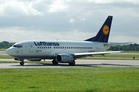 D-ABIF @ EGCC - Lufthansa - Taxiing - by David Burrell