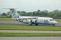 G-JEBB @ EGCC - Flybe - Taxiing - by David Burrell