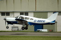 G-BBDE @ EGBP - Piper Cherokee Archer, flying from at Kemble - by Henk van Capelle