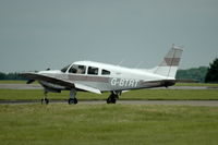 G-BTRT @ EGBP - Piper Cherokee Arrow on runway - by Henk van Capelle
