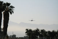 UNKNOWN @ PSP - MD80? on final approach to Palm Springs International - by Jeff Sexton
