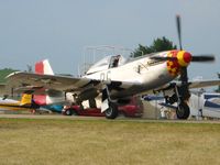 N551J @ OSH - Mustang pen at Airventure '07 - by Bob Simmermon