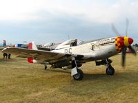 N551J @ OSH - Mustang pen at Airventure '07 - by Bob Simmermon