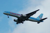 G-BYAK @ EGCC - Thomson - Landing - by David Burrell