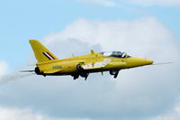 G-MOUR @ EGBP - Folland Gnat taking off for a flight display - by Henk van Capelle