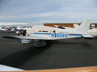 N150AV @ PAO - 1985 Piper PA-28-181 under cover with cowl removed @ Palo Alto, CA - by Steve Nation