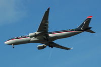 N277AY @ EGCC - US Airways - Landing - by David Burrell