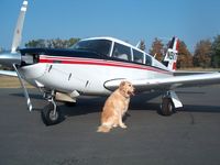 N9XT @ KJYO - CoPilot Barkely poses at N9XT's new home, Leesburg, VA - by Dennis Boykin