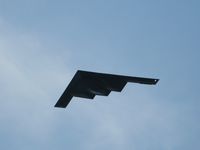UNKNOWN @ LHQ - B2 Stealth bomber ($2 billion+) overflying Wings of Victory - Lancaster, OH - by Bob Simmermon