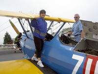 N7835B @ KARB - Jennifer Rice about to take a ride with Chris Dackson at Great Commission Air open house Fundraiser - by Robert Rice