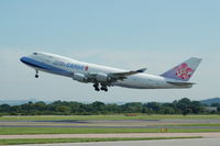 B-18717 @ EGCC - China Airlines Cargo - Taking off - by David Burrell