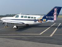 N1376G @ KEWB - N1376G with Cape Air is one of several of the company's Cessna 402s with a special livery - by Geoff Cook