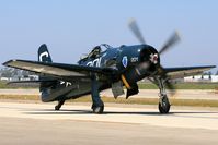 N7825C @ CMA - 1948 Grumman F-8F-2 Bearcat N7825C taxiing back after performing at the 2006 Camarillo Airshow.
