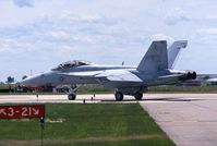 165795 @ DVN - F/A-18F at the Quad Cities Air Show - by Glenn E. Chatfield