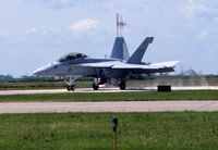 165795 @ DVN - F/A-18F at the Quad Cities Air Show - by Glenn E. Chatfield