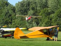 N109JG @ OH36 - Departing the breakfast fly-in at Zanesville, OH (Riverside) - by Bob Simmermon