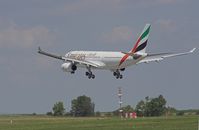 A6-EAA @ LOWW - Emirates A330 on final rwy 34 - by Dieter Klammer