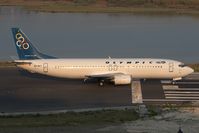 SX-BKT @ LGKR - Olympic 737-400 - by Andy Graf-VAP