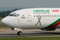 LZ-HVA @ EGCC - Bulgarian 737 nose - by Kevin Murphy