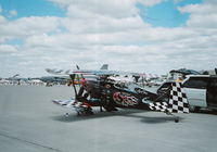 N540SS @ MTC - black biplane - by Florida Metal