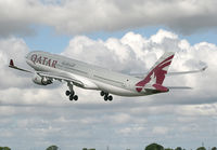 A7-AEJ @ EGCC - Qatar 330 leaving 23L - by Kevin Murphy