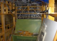N709Y @ LHD - 1931 American Airplane & Engine PILGRIM 100-B, P&W R-1340 600 Hp, under complete reconstruction/restoration, at Alaska Aviation Heritage Museum, in fuselage looking aft - by Doug Robertson