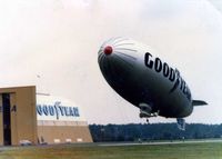 N10A - Goodyear Blimp at former Houston Blimp Base (closed 1992 now a shopping center) - by Zane Adams